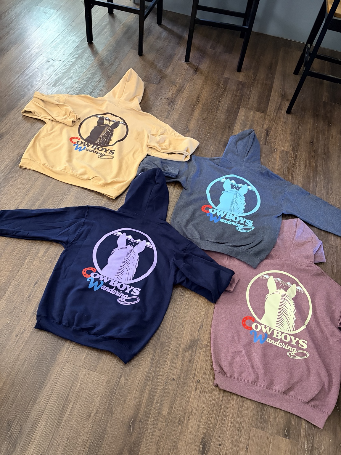 Cowboys Wandering hoodies