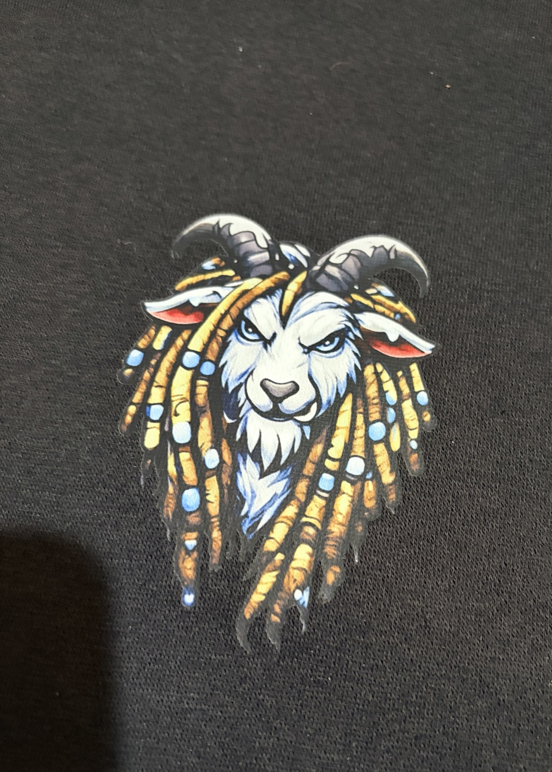 Progression Over Everything hoodie — Goat chest logo detail